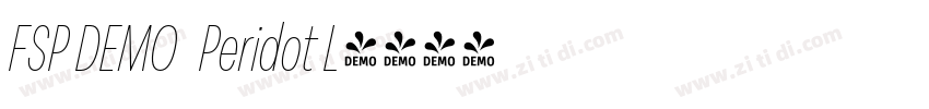 FSP DEMO   Peridot L字体转换